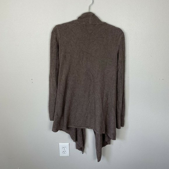 Barefoot Dreams Cozy Chic Lite Essential Island Wrap Cardigan Size S/M Brown - Picture 3 of 6